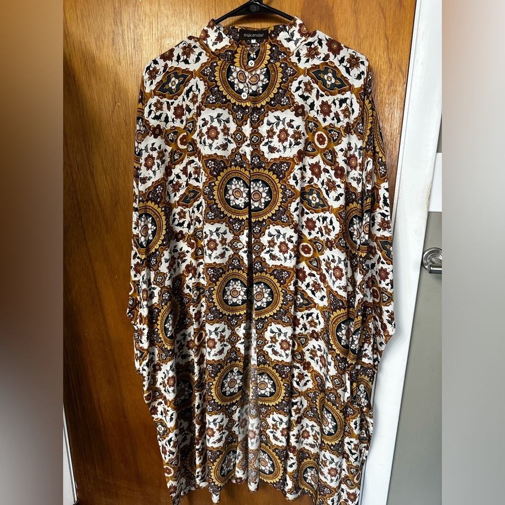 Eskandar size 1 orange print